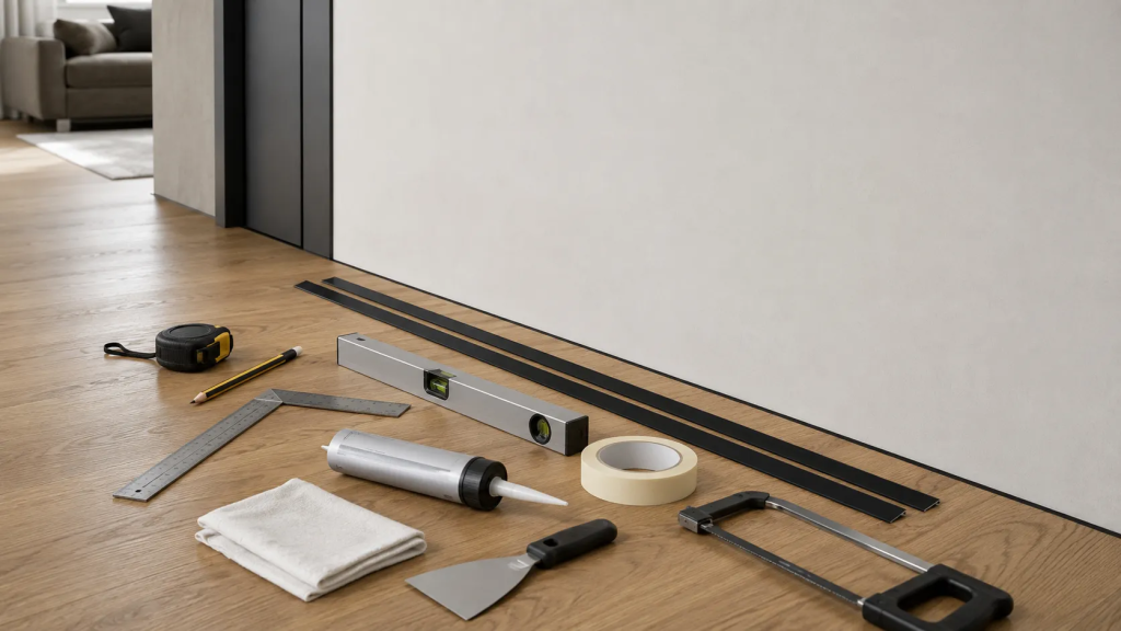 инструменты для монтажа микроплинтуса