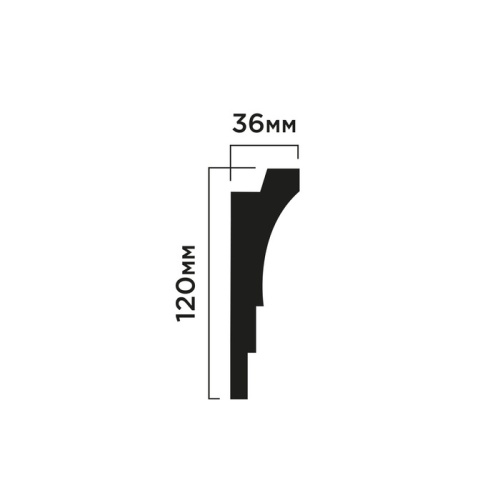 Карниз ПОЛИСТИРОЛ HI WOOD 120мм х 36мм