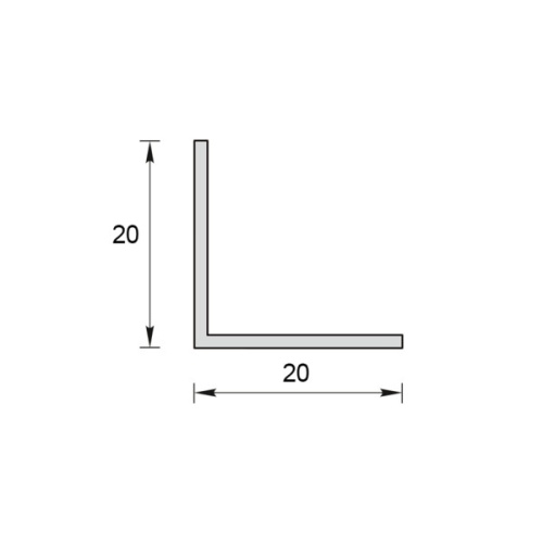 Угол отделочный ПВХ "Идеал" 20х20