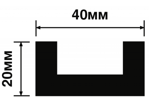 Молдинг BR395 ПОЛИСТИРОЛ HI WOOD 40мм х 20мм х 2,7м.